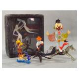 4 Art Glass Figurines