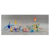 Handmade Glass Bird Figurines