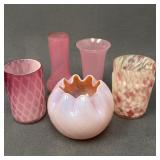 5 Vintage Art Glass Pieces, Murano, Steuben, More