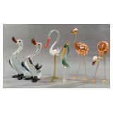 Murano Glass Bird Figurine Collection