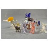 Murano Art Glass Elephant Figurines
