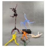Murano Art Glass Dancer Figurines