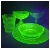 Uranium Glass Lot: US, LE Smith, Federal Glass