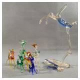 Blown Glass Animal Miniatures Group