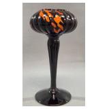 Welz Attributed Art Deco Tango Pedestal Vase 9"
