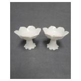 Westmoreland Milk Glass Candlestick Pair