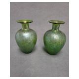Pair Loetz Art Glass Vases