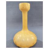 Vintage Empoli Butterscotch Quilted Glass Vase