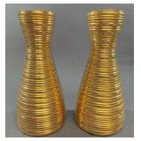 Pair Imperial Hand Painted Vases