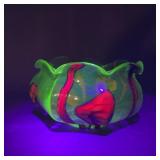 Kralik Bambus Black Light Reactive Glass Bowl