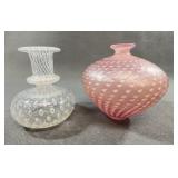 Handblown Kosta Boda Glass Vases