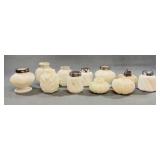 White Milk Glass Shakers