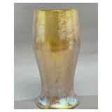 Loetz Candia Papillon Iridescent Glass Vase 7"