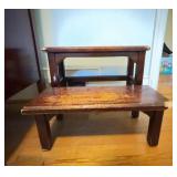 Wood Two-Step Stool 18x15x14 Inch