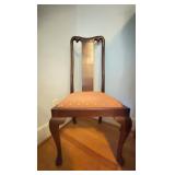 Queen Anne Style Mahogany Side Chair