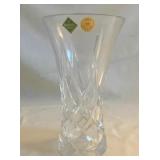 Bohemia Czech 24% Lead Crystal Vase 8 in