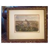 Framed 22x19 View of Prague Hrad?any Cathedral