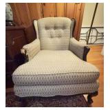Upholstered Wingback Armchair