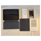 Apple iPad With Keyboard Case, iPhone, Kindle