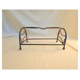 Metal Double Bowl Stand 16x6 Inch
