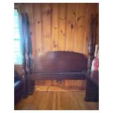Carved Wood Four-Poster Bed, Approx 66ï¿½ High