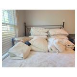 Bed Linens With Pillows and Blankets