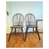 Windsor Bow Back Wooden Side Chairs