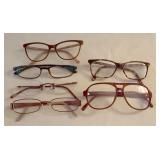 5 Pairs Eyeglass Frames Assorted