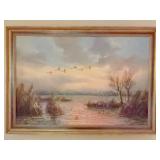 H. Charles Signed Landscape Oil Painting