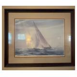 Keith Stothard Sailing Print, Framed Art