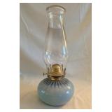 Van Lee Ceramic Base Oil Lamp with Chimney