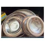 Silver Plated Serving Bowls and Trays