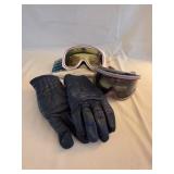 Uvex and EA Ski Goggles with Gloves Set