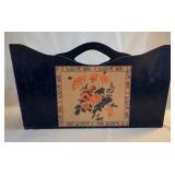 Lady Clare Wooden Floral Magazine Rack