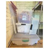Plastic Storage Containers With Blankets