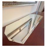 Beveled Glass Mirror Panel, 29.5-Inch Length