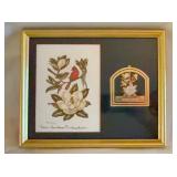 Anne Worsham Richardson Framed Cardinal Art