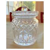 Waterford Signed Crystal Biscuit Barrel Jar