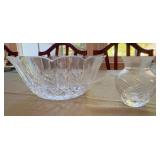 Waterford Crystal Bowl and Bud Vase Set
