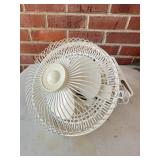 White Electric Clip-On Table Fan