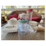 Kitchen Storage Jars, Le Creuset Lid, Blender Base