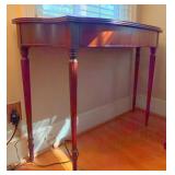 Mahogany Console Table with Fluted Legs 45x14.5x32