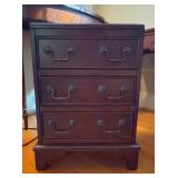 Three-Drawer Mahogany Style Side Table
