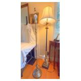 Floor Lamps Metal and Pineapple Motif