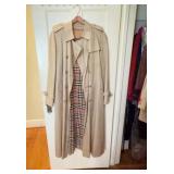 Burberrys Trench Coat With Nova Check Lining