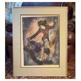 Suzy Farrell Etching "Steppin Out" 2/20 Framed