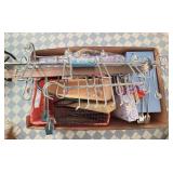 Home Goods Lot: Racks, Soaps, Slippers
