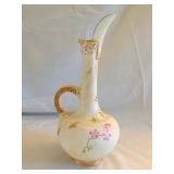 Hand-Painted Porcelain Ewer With Floral Design