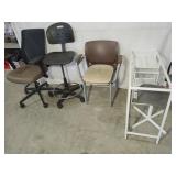 Assorted Chairs And Desk Set