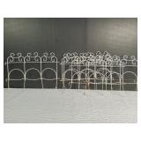 White Powder-Coated Steel Landscape Fencing